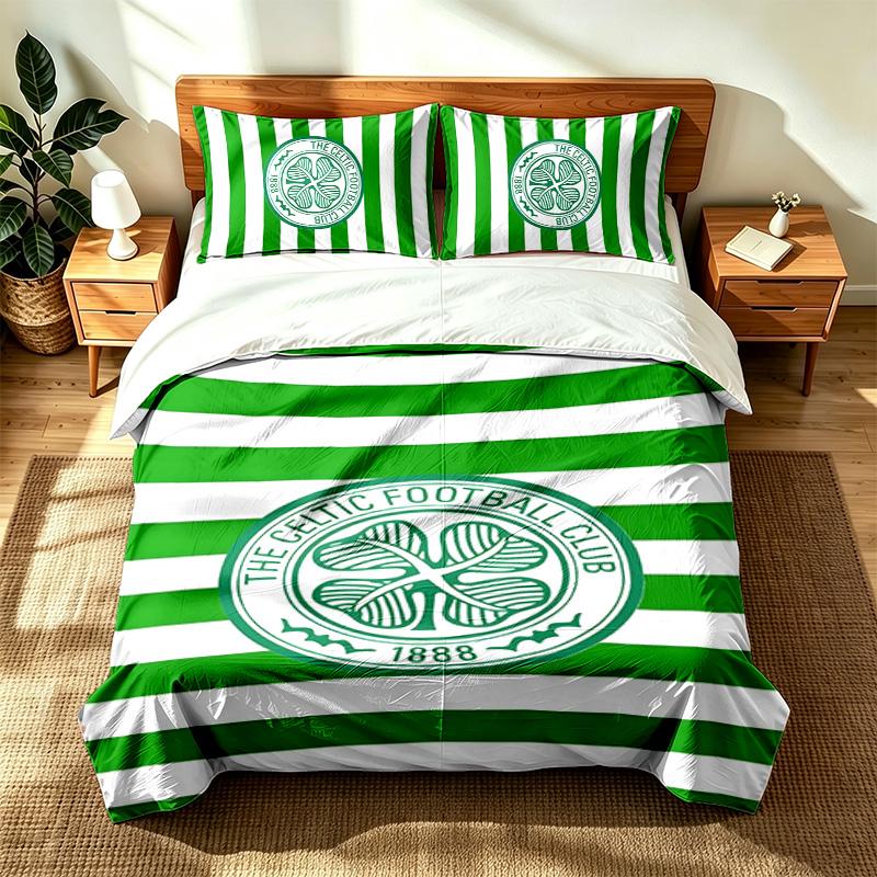 The Celtic Football Club (1) 3pc set suitable for master bedrooms soft and comfortable an ideal gift for family and friends Includes one duvet cover a