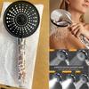 Shower Head with Bead Filter, 5 Spray Modes High Pressure and High Flow Handheld Bathroom Shower Head