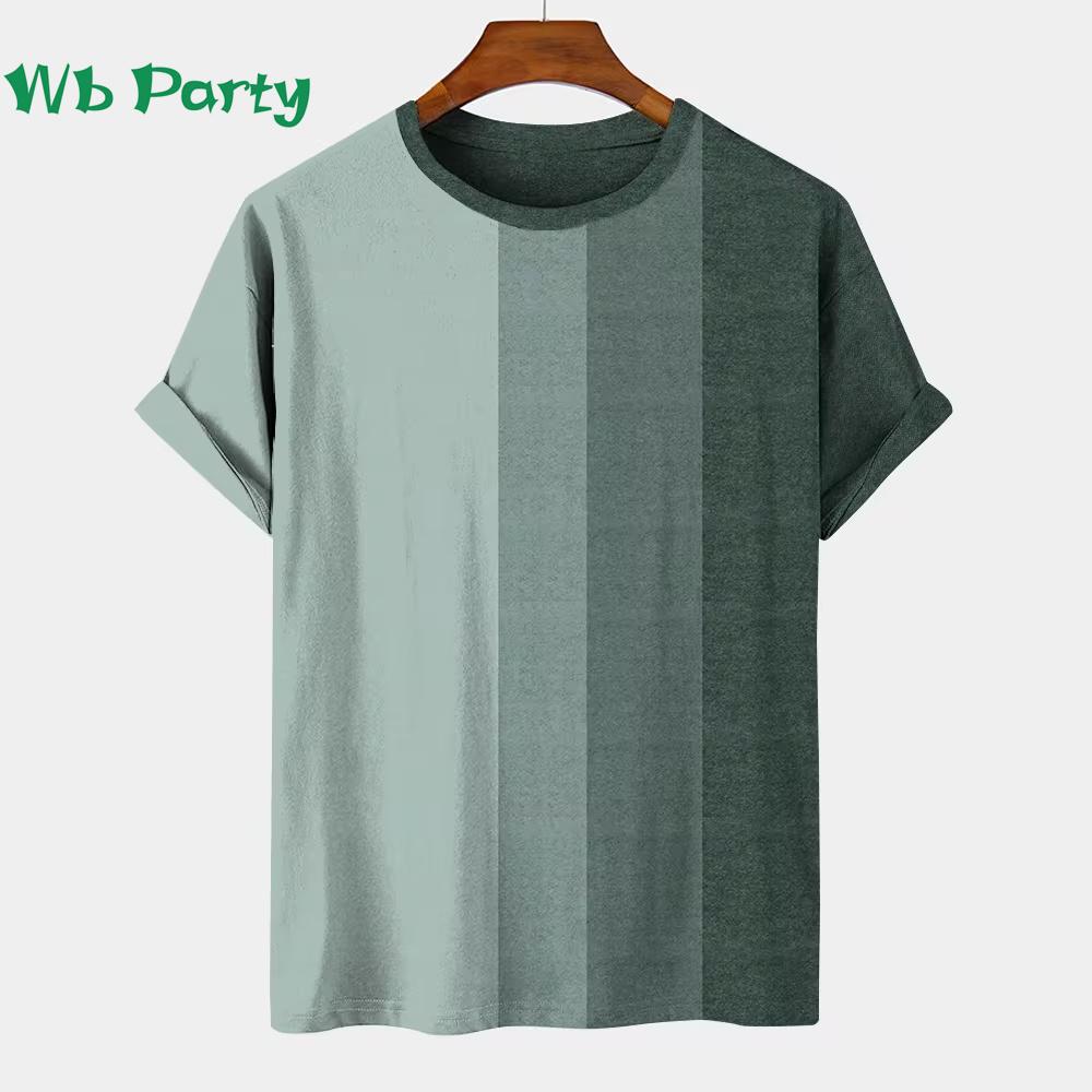 Vintage Striped Pattern Printing T shirt Men Designer Man T shirt Short Sleeve Tee Men Clothing Striped Print Clothes O-Neck Tee