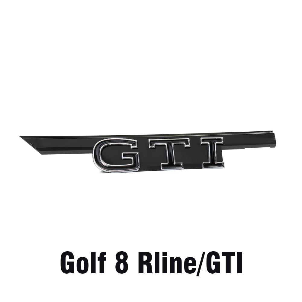 AABIL1 Car GTD GTI Logo Front Grill Emblem Trim Sticker Badge Accessorie For VW Volkswagen GTI Golf8 Polo Passat Mk6 MK7 Tiguan R RLine