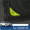 Для ZEEKR 9X 2025 2026 детали интерьера автомобиля Предупреждающая наклейка о защите от столкновения сзади для переднего бампера аксессуары для дверей