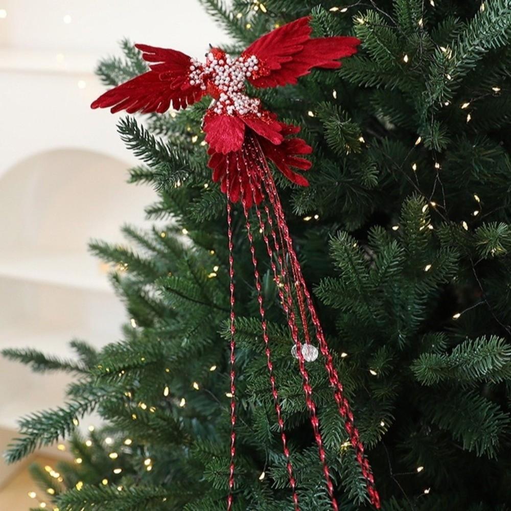 39cm Artificial Hummingbird Decoration Glitter Realistic Bird Hanging Pendant Handmade Beautiful Xmas Tree Ornamentst