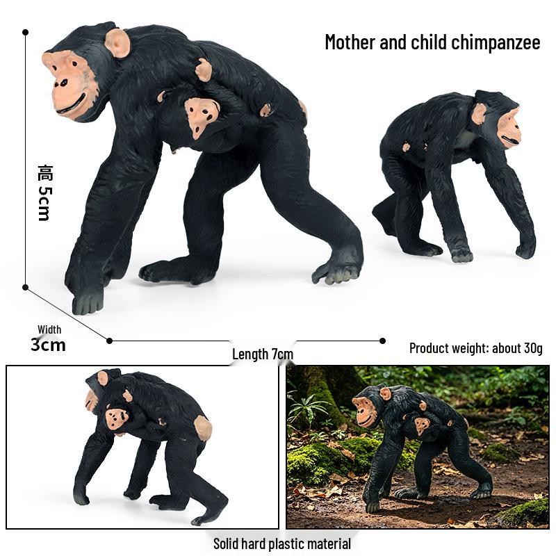 Large Red Orangutan Monkey Model - Cognitive Children's Zoo Gift