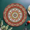 3 шт. Резиновая подставка-мандала, подставка для чашки, коврик для чашки, настольная подкладка, подставка под тарелку, кухня