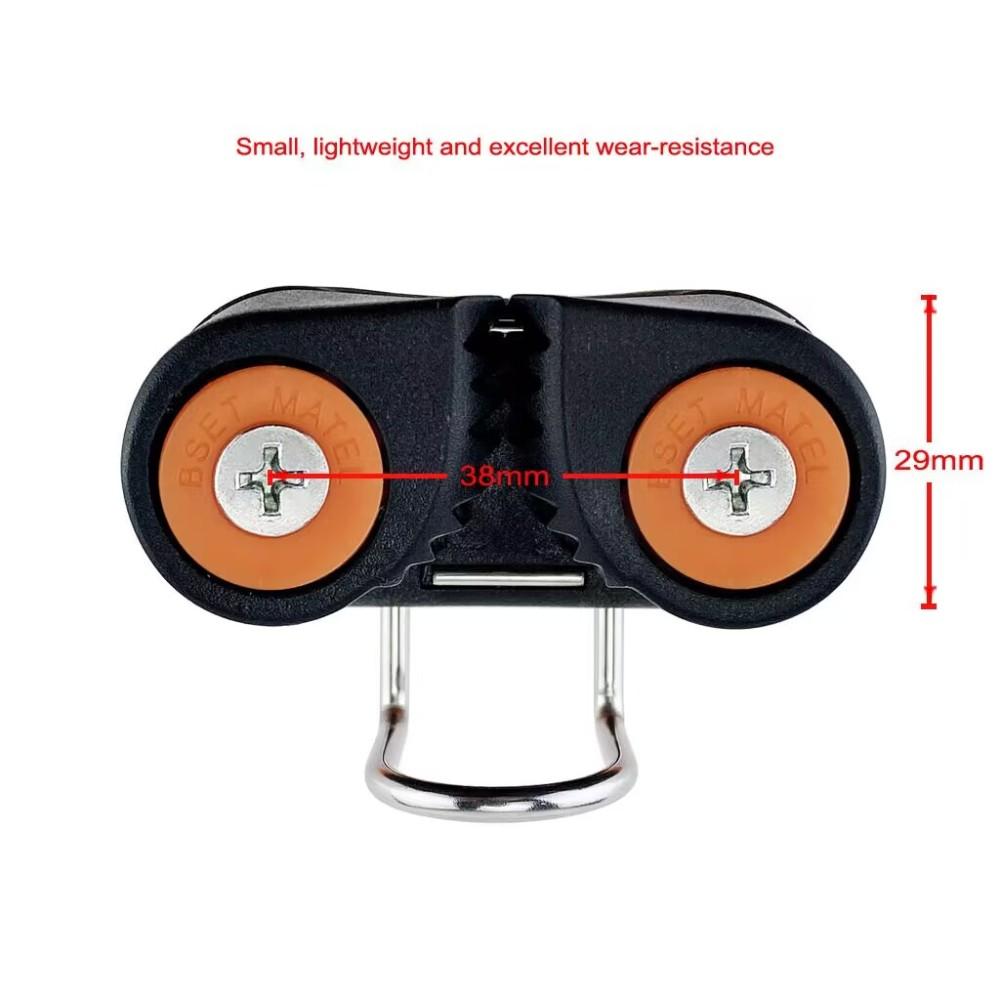 Композитный 2-рядный шариковый подшипник Matic с ведущим кольцом Оборудование для пилатеса Лодка Быстрый входной трос Проволока Fairlead Парусный спорт