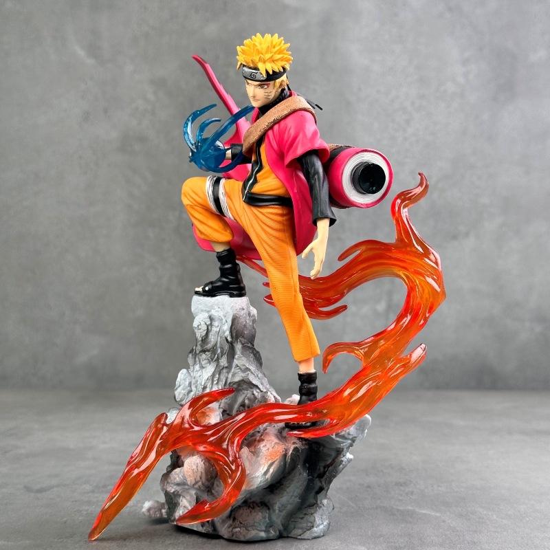 Naruto Animation Ten Years Hundred Ninja Naruto Sasuke Doll Animation Peripheral Scene Table Model Ornament Gift Wholesale