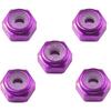 TAMIYA Mini 4WD 2mm Aluminum Lock Nut Set (Purple, 5pcs)