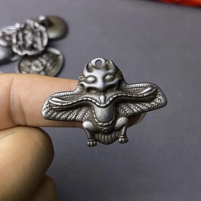 Antique Tibetan Buddhist Roc Amulet - Garuda - Made of Thokcha,1.26"
