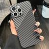 Чехол из углеродного волокна для iPhone 16 15 14 13 12 11 Pro Max Жесткая задняя крышка для iPhone X Xs Max Ультратонкая защита камеры