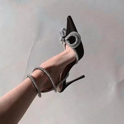 Большие 42 женские сандалии сексуальные модные тонкие высокие каблуки с открытым носком танцевальная обувь летние бальные танцы женские дизайнерские сандалии