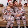 2025 Family New Year's & Christmas Elk Print Matching Pajamas Set