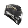 Custom Safety Double Lens ECE Approved Full Face Cross Motorcycle Helmet Function Black Gold