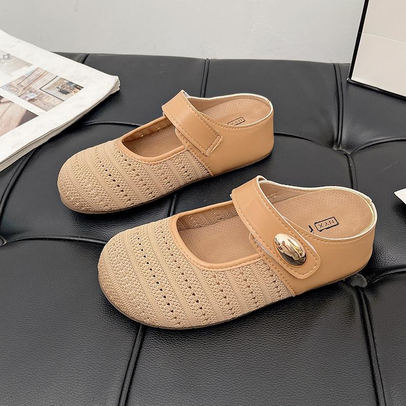 Баотоу полушлепанцы женские летние для улицы новая мода богемные с внутренней платформой нишевые ажурные сандалии