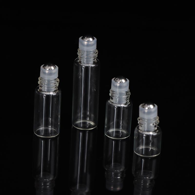 1/2/3/5 Ml Roll On Bottle Refillable Empty Glass Essential Oils Perfume Vials