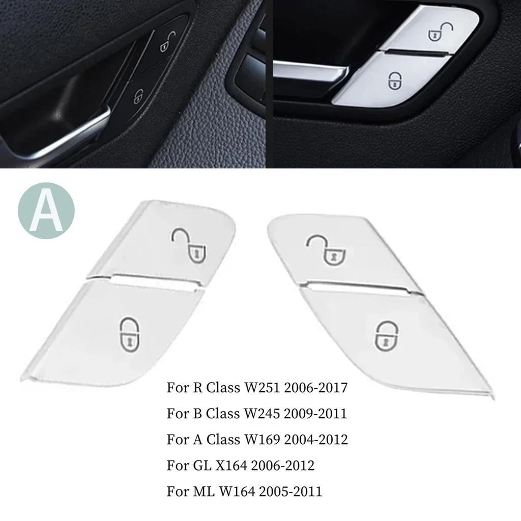 Наклейка-крышка кнопки стеклоподъемника автомобильного окна, отделка для Mercedes Benz A B R GL ML Класса W169 W245 W164 X164 W251