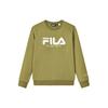 Fila Loose Fit Letter Logo Printed Knit Pullover Long Sleeve Sweatshirt Unisex Sweatshirt Refrigerator-Green F11U249201F-KK