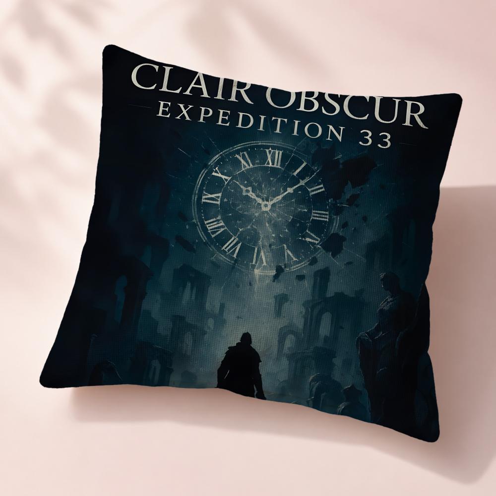 Game Clair Obscur Expedition Cushion Cover Premium Reversible Pillow Cover in Dual Comfort Decor for Home Car