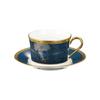 Noritake Cup Saucer 245cc Moomin Moominpappa Going To the Sea 1 Guest Blue Bone China & (Coffee Tea) TG93686/N-091L
