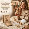 Patchwork Mouse DIY Kit, Fairy Tale Fabric & Button Art Kits for Adults, Woodland Animal Craft Sewing Project for Cozy Home Decor and Aesthetic