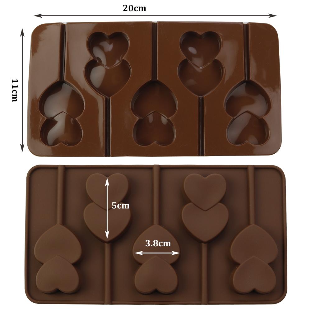 1Pcs Silicone Chocolate Mold Love Shell Star Lollipop Leaves Small Dinosaur Elliptical Robot Silicone Cake Mold Baking Equipment