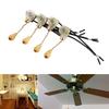 4Pcs Home Ceiling Fan Lamp Wall Light Replacement Pull Chain Cord Switch 250V 125V