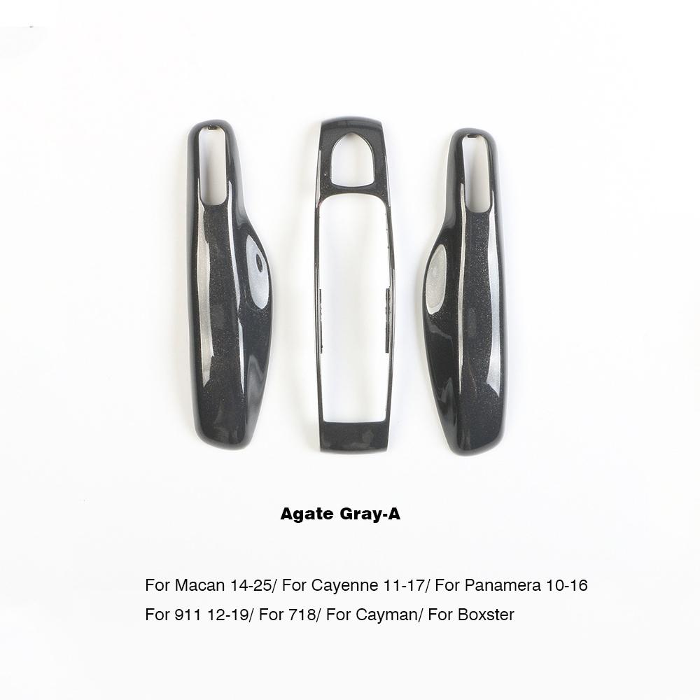 UZAI1 For Porsche Panamera Cayenne Macan 718 Cayman Boxster 911 Taycan Car 92 Personalized Key Case Protective Shell Remote Fob Cover
