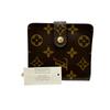 Monogram Compact Zip Wallet Monogram Canvas Brown Unisex M61667 Used