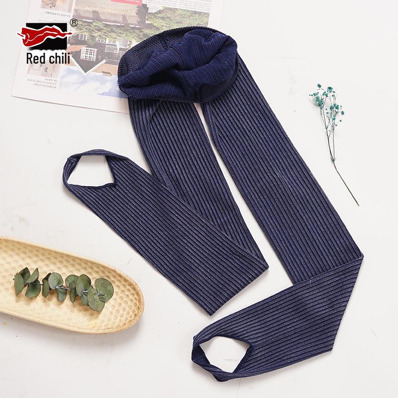 Носки Red Pepper Velvet — теплые колготки плотностью 120D на осень/зиму с утягивающим эффектом, поддержкой бедер и вертикальными полосками.