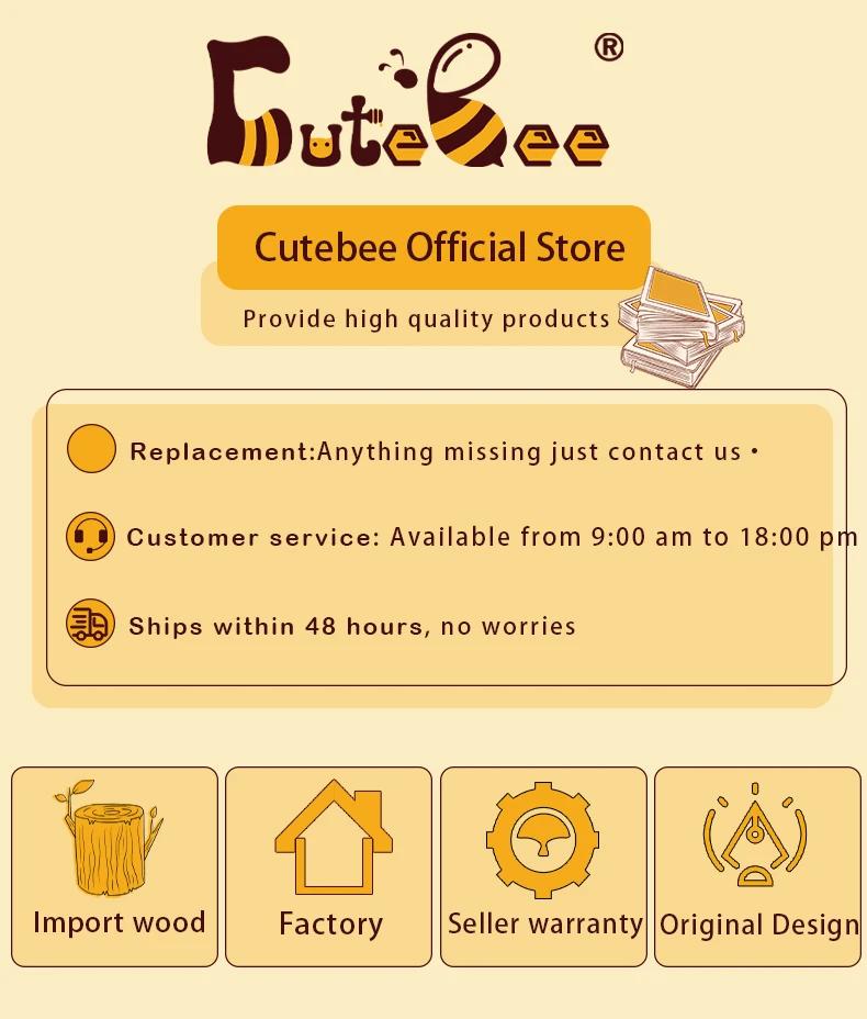 Cutebee DIY кукольный домик комплект с мебелью и освещением кофейня миниатюрный кукольный домик деревянная модель игрушки для взрослых подарки на день рождения