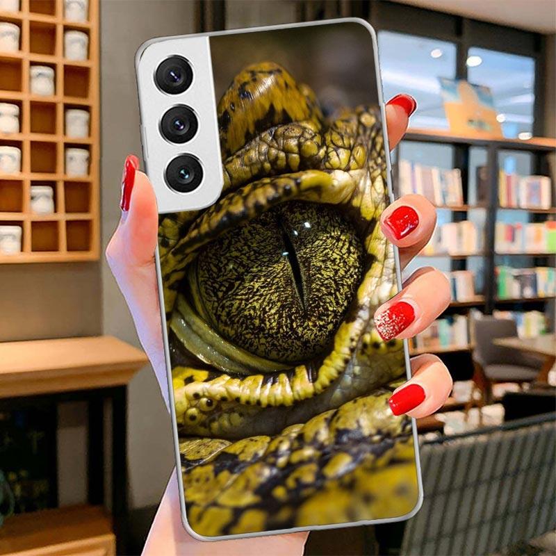 Crocodile Animal Cover Phone Case For Samsung Galaxy S26 S25 Edge S24 Ultra S23 S22 Plus S21 S20 FE Soft Fundas Shell Galaxy S25