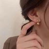 Korean Retro Stud Earrings: Women's Light Luxury Dangle, 2023 Niche Design, High-End Temperament