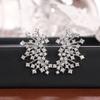 Xiaomi Huitan Shinning Cubic Zirconia Earrings Female Fashion Luxury Accessories for Engagement Delicate Jewelry for Wedding Party