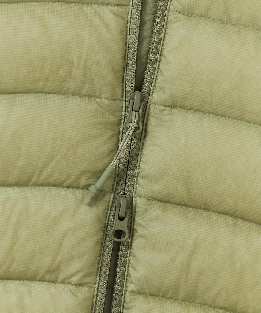 Sunlovetour Hooded Fly Light Down Jacket Khaki