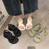 Muffin Platform Sandals Women's Summer 2025 New Small Beach Shoes High-end French with Skirt Roman Shoes