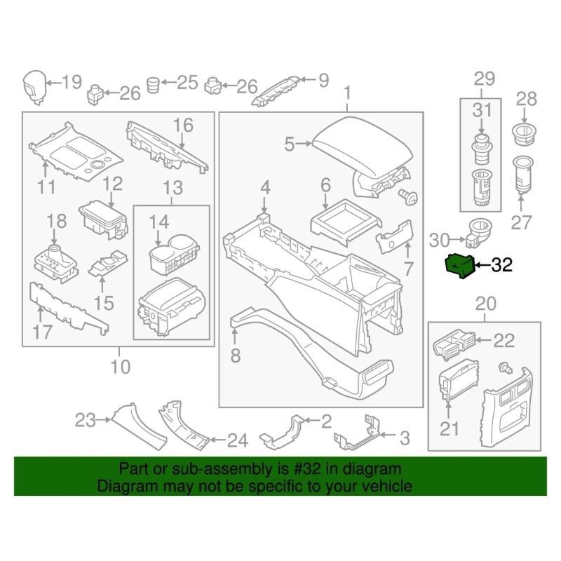 USB-адаптер AUX-входа Порт-разъем 284H3-1FA0B 284H31FA0B 284H3-1FA0A Запасные части