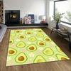 Multiple sizes Floral Avocado  Rug Pattern Carpet for Living Room Bedroom Sofa Home Decor Non-slip Floor Mat Luxury Gift
