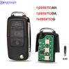 Jingyuqin Flip Key Shell For VW Volkswagen Golf Passat Polo Jetta Touran Bora Sharan ASK 5FA009263-10 1K0959753G 433mhz ID48