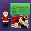 Complete Holiday Craft Package Christmas Button Ornament Making For Kids Adults Family Fun All Supplies Included