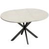 Extendable Dining Table for 4–6 People, Kitchen Table in Industrial Look with Spider Leg, Grey
