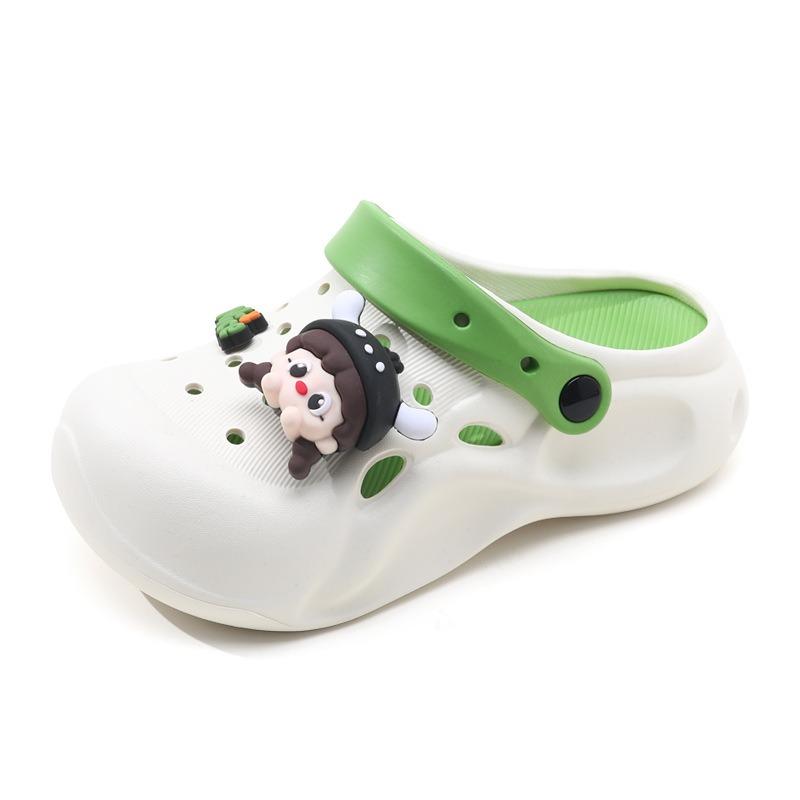 Летняя обувь eva с отверстиями женские новые дезодорирующие милые тапочки на толстой подошве с увеличением роста DIY сандалии