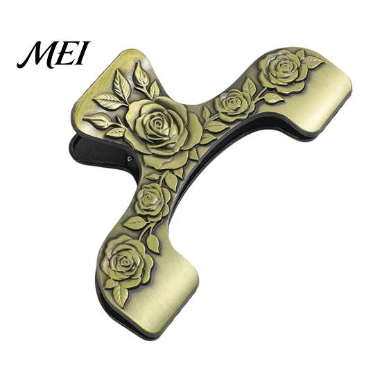 Rustic Desk Decor for Readers Vintage Metal Book Page Holder, with Floral Pattern Design, Hands Free Durable Holder Textbooks Clip, Zinc Alloy