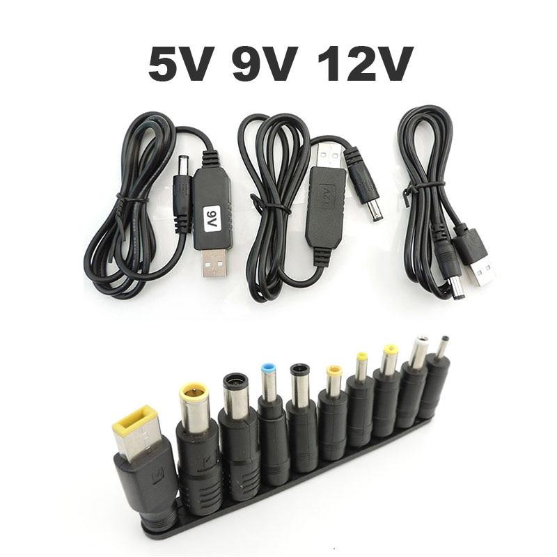 Разъем зарядного устройства постоянного тока 4,0x1,7 7,4, разъем USB, повышающий кабель, линия постоянного тока от 5 В до 9 В, 8,4 В, 12 В, повышающий преобразователь модуля