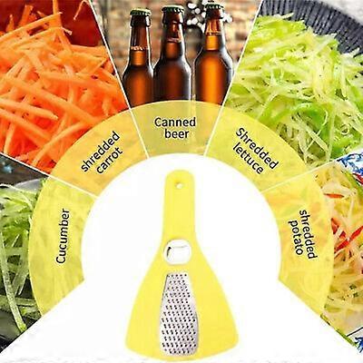 3-in-1 Multifunctional Kitchen Tool - Can Opener, Bottle Opener, and Carrot Grater - Portable for Home, Outdoor, and Car Use