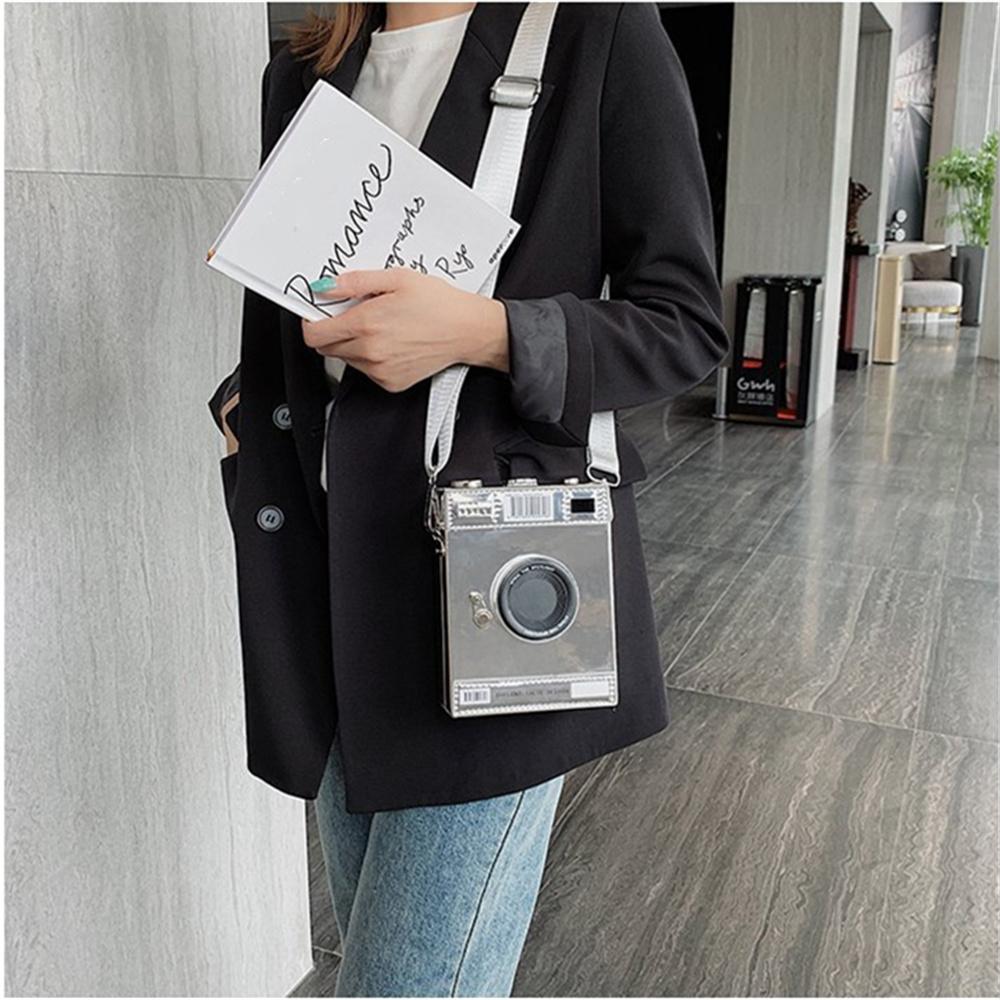 Повседневная модная индивидуальная креативная сумка через плечо с широким ремнем для фотоаппарата, маленькая квадратная сумка, простая модная сумка через плечо на одно плечо
