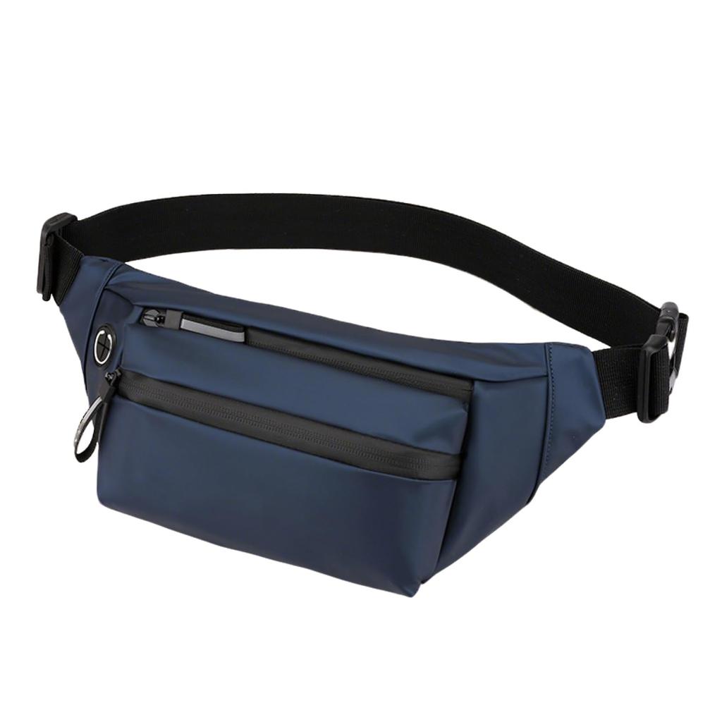 YAPJEB Waist Large with Earphone Multifunctional for and Outdoor Activities Water-Repellent Pouch, Capacity, 3-Way, Lightweight, Hole, Running,