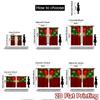 2pcs, 2D FLAT PRINTING Curtains (Without Rod) Festive Window Scene Festival Creative Curtains Versatile Polyester Curtains