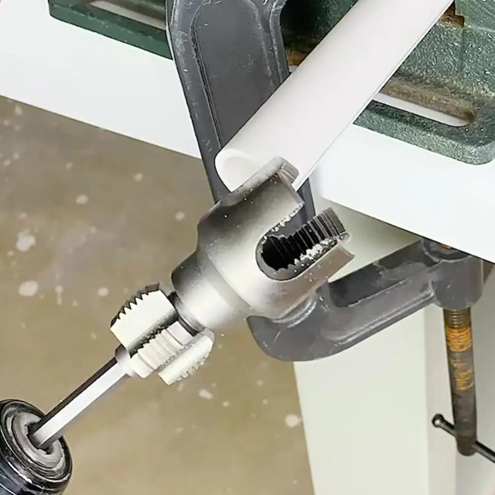 Интегрированный инструмент для нарезания резьбы на трубах (внутренней и внешней) Инструмент для нарезки резьбы на ПВХ трубах для труб 1/2'' 3/4''