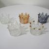 Glass Leisure Time Crown Candle  Glass Crown-shaped Glass Candle Holders  for Home Decoration