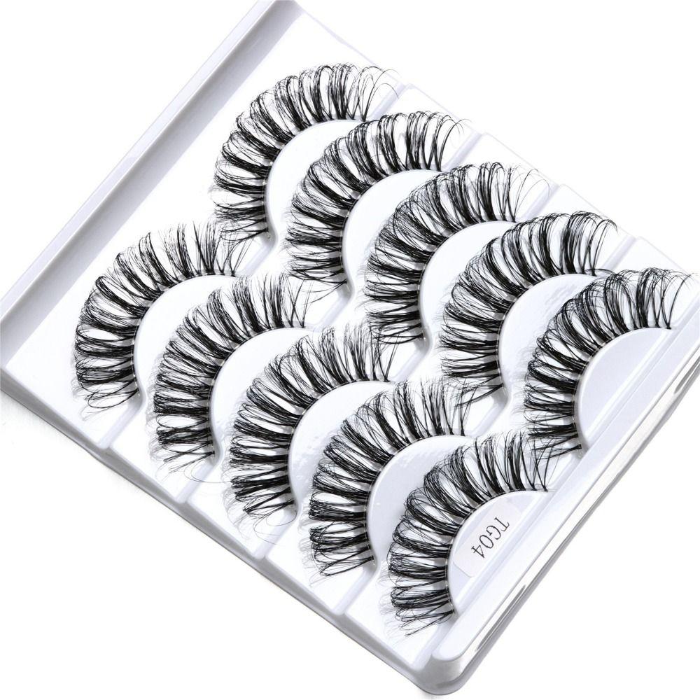 Накладные ресницы «кошачий глаз» Тонкие накладные ресницы Прозрачная лента для наращивания ресниц Русские полоски