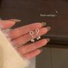 Elegant Zircon Pearl Tassel Stud Earrings - 2025 Trendy Versatile Ear Jewelry
